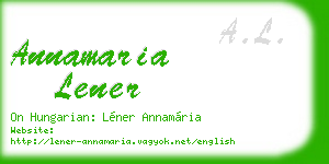 annamaria lener business card